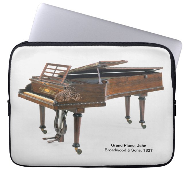 Antik Broadwood flygel Musikinstrument  Laptop Fodral (Framsidan)