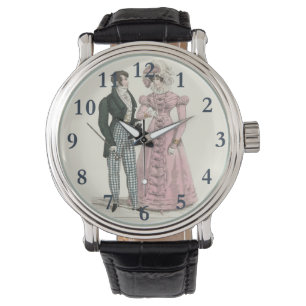 Antik bröllopspar 1823 Man Kvinna Mode Armbandsur