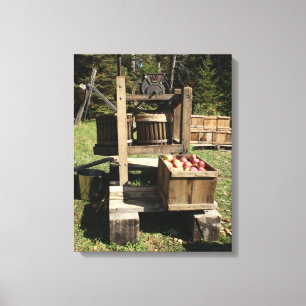 Antik Ciderpress Canvastryck