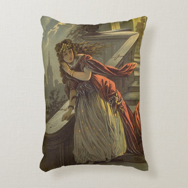 Antik Cinderella, viktorianska sagor Prydnadskudde (Framsidan(Vertikal))