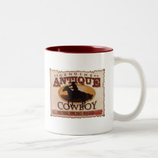 Antik cowboy Två-Tonad mugg