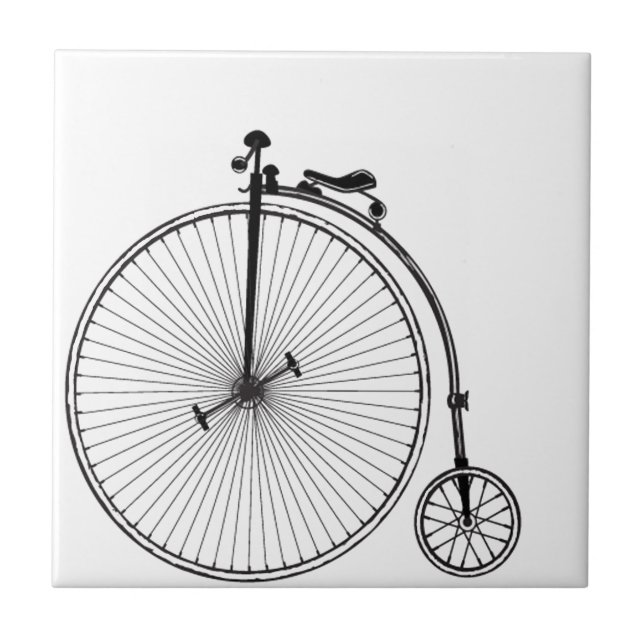 Antik cykel kakelplatta (Framsidan)