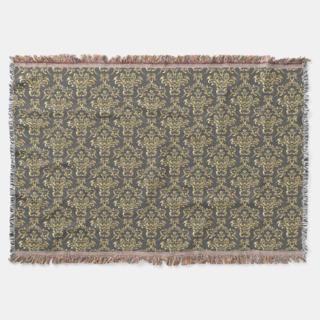 Antik Damask Filt (Framsidan)