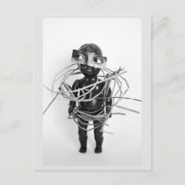 Antik Dockåtervinning Mode Postkort Vykort