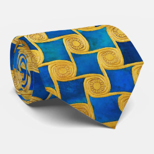 ANTIK EGYPTISK GEOMETRISK DEKOR ,SOL I BLÅTT HIMME SLIPS