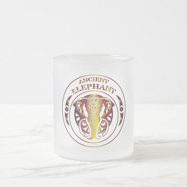 Antik Elefant Glas Mugg (Center)