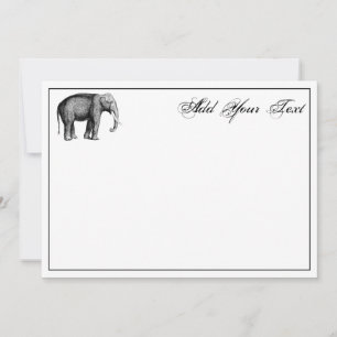 Antik Elefant Teckning