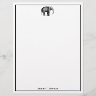 Antik Elefant Teckning