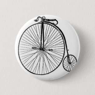 Antik encentmyntFarthingcykel Knapp