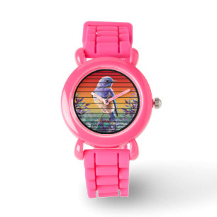 ANTIK FÅGEL BLOMSTER BLOMMA ARMBANDSUR