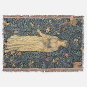 Antik filt för William Morris florakast