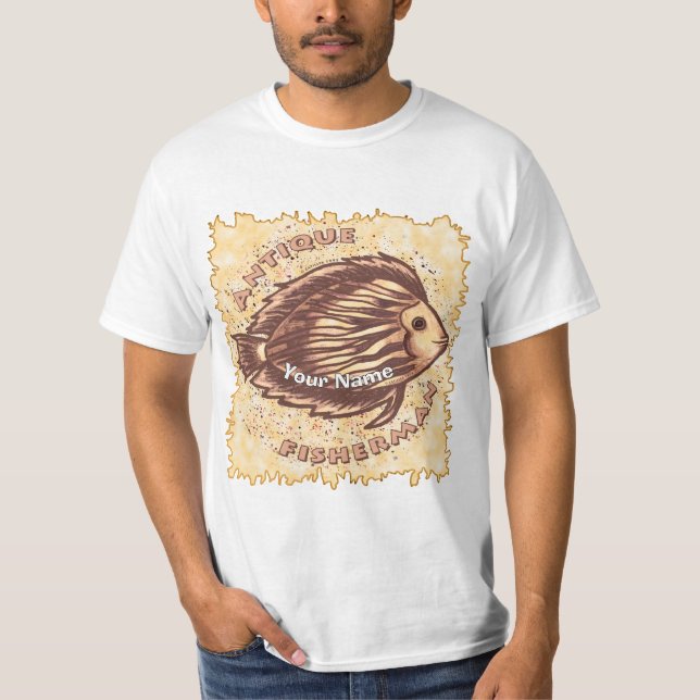 Antik Fiskare T Shirt (Framsida)
