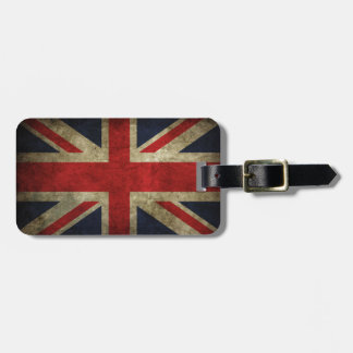 Antik flagga för brittisk kunglig facklig jack bagagebricka