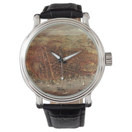 Antik flygkarta, San Francisco City, Kalifornien Armbandsur