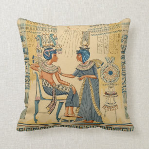 Antik forntida egyptisk royalty för vintage kudde