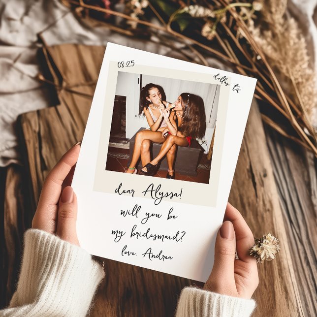 Antik Foto Handskriven Brudtärna Förfrågan Inbjudningar (Skapare uppladdad)