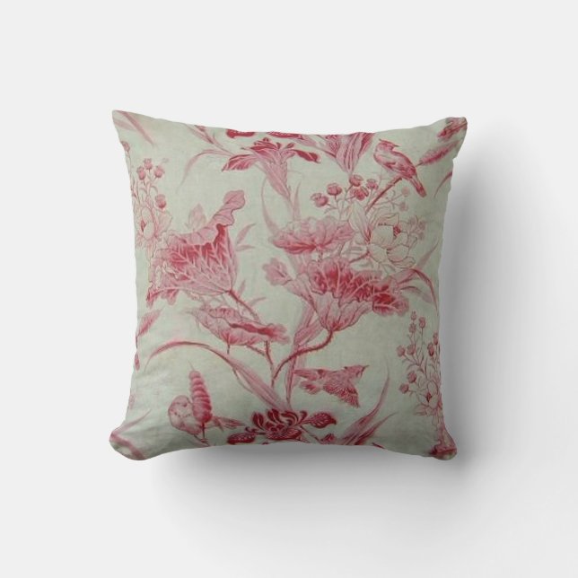 Antik fransk Toile Kudde (Framsida)