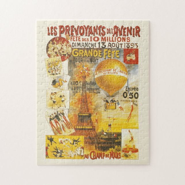 Antik Grand Fete Marknad Paris Affisch Pussel (Vertikal)