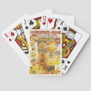 Antik Grand Fete Mässa Paris Affisch Casinokort