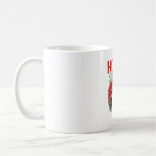 Antik gravering av hästfader kaffemugg
