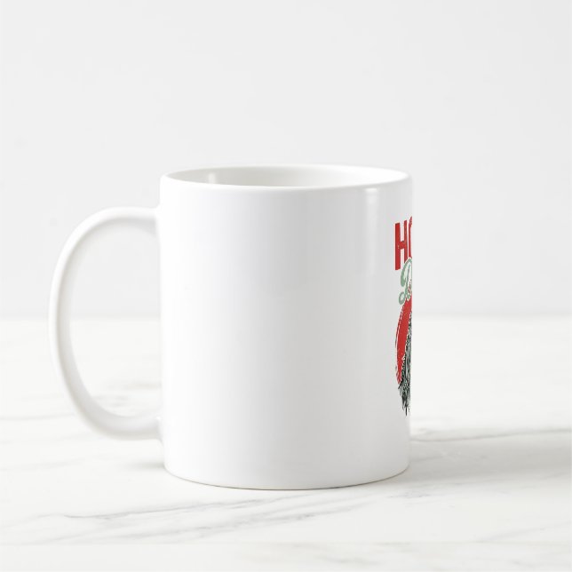 Antik gravering av hästfader kaffemugg (Vänster)