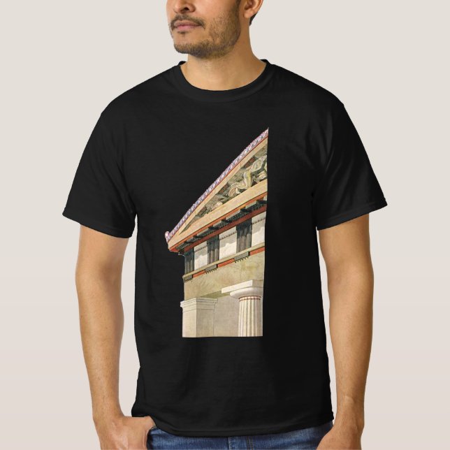Antik grekisk arkitektur, Atentemplet Tee Shirt (Framsida)