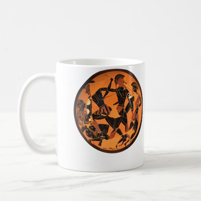 Antik grekisk keramik kaffemugg (Vänster)