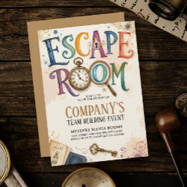 Antik Guld Escape Room Mysterielösning Teamarbete Inbjudningar