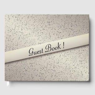 Antik Guld Glitter Gästbok