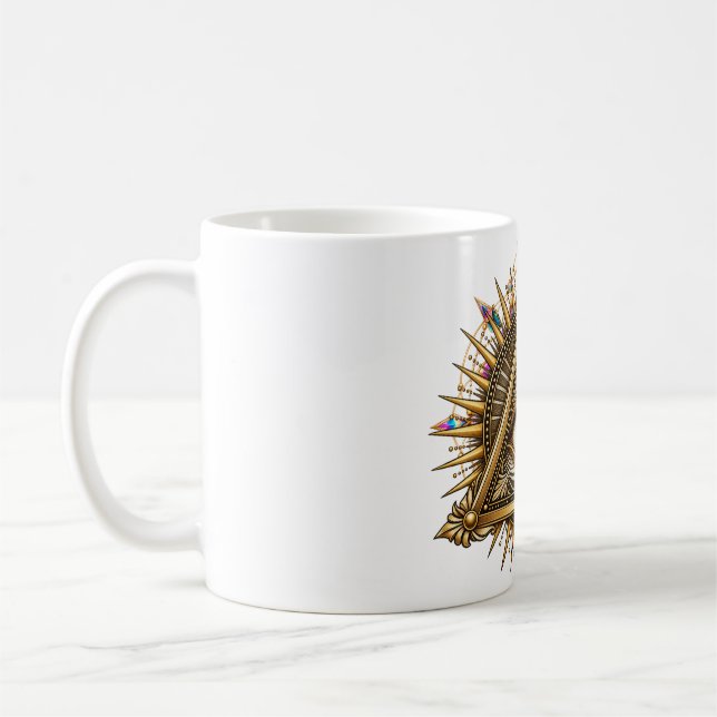 Antik Guld Öga Kaffe Mugg (Vänster)