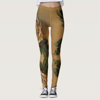 Antik guld- pion leggings