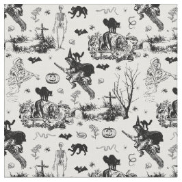 antik halloween häxa ghoul skelett toile gotisk tyg