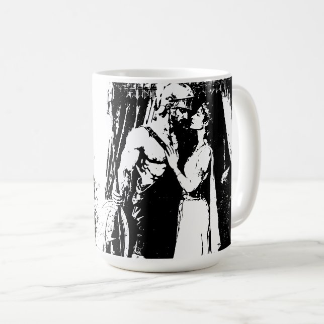 Antik historia kaffemugg (Framsida höger)