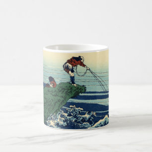 Antik Hokusai Kajikazawa Fiskare Konst Kaffemugg