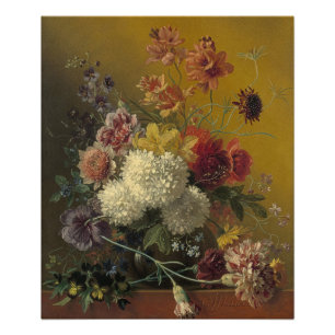 Antik Holländsk mästare Blommor Georgius van Os 18 Fototryck