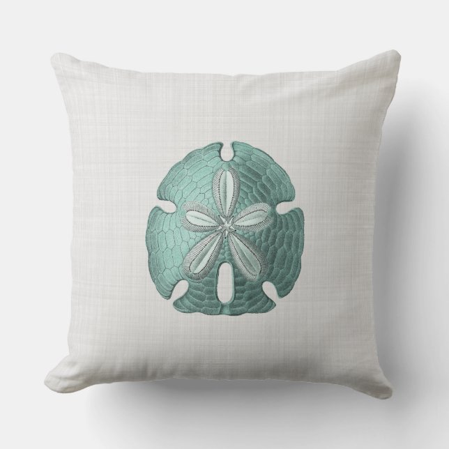 Antik illustration av sanddollar kudde (Framsida)