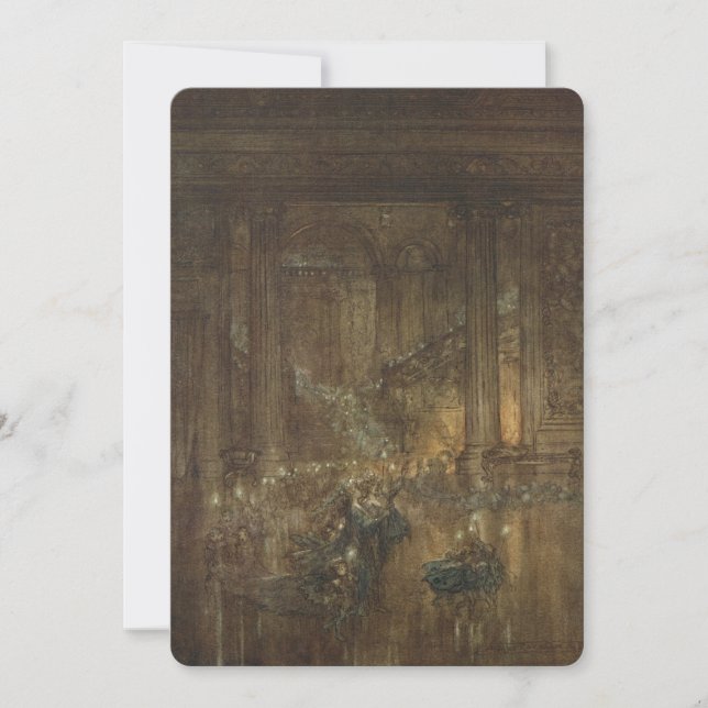 Antik inbjudan till feernas bal (Framsida)