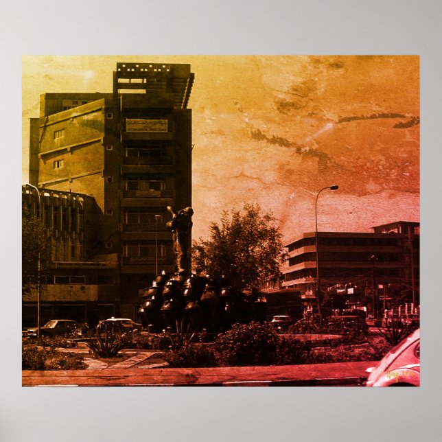 Antik Irak baghdad fontän Poster (Framsidan)