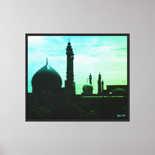 Antik Iran Qom Fatimas moské Canvastryck