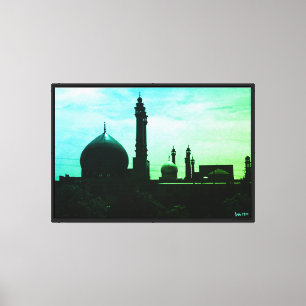 Antik Iran Qom Fatimas moské Canvastryck