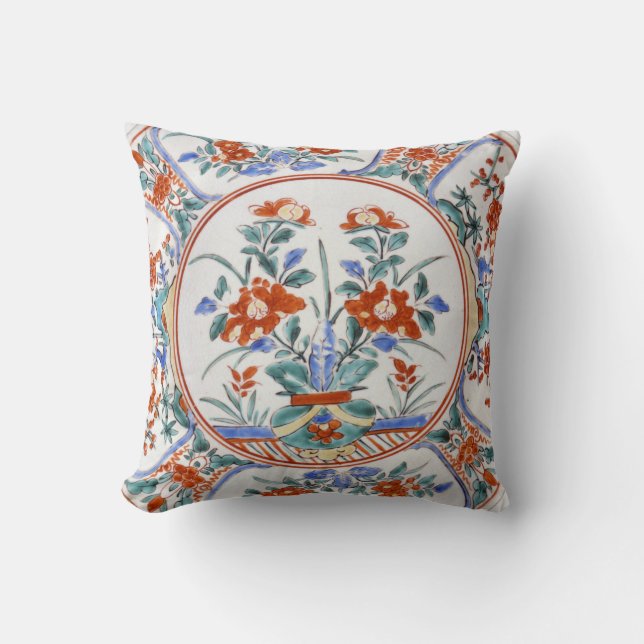 Antik Japan Arita WareKakiemon reproduktion Kudde (Framsida)