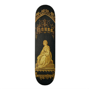 Antik judisk bönbok Hanna för förgyllt bokomsla Mini Skateboard Bräda 18,5 Cm