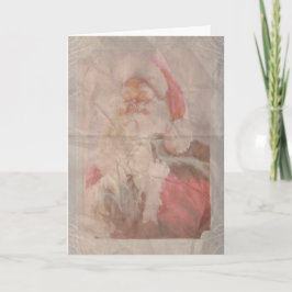 Antik julkort för Santa julbrev Helgkort