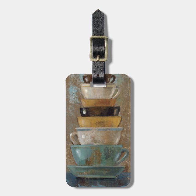 Antik kaffe koppar bagagebricka (Vertikal Framsida)