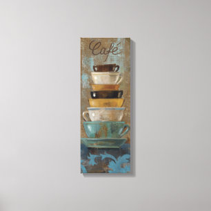Antik kaffe koppar canvastryck