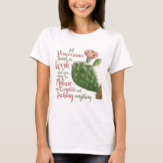 Antik Kaktus av J P Redouté illustrerad T Shirt