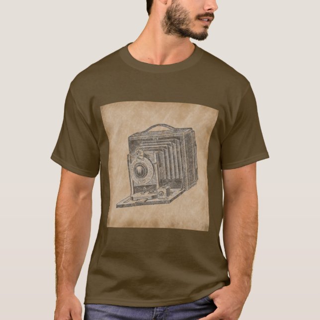 Antik kamera tee shirt (Framsida)