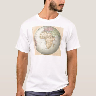 Antik karta av afrikan t-shirt