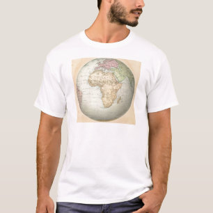 Antik karta av afrikan tee