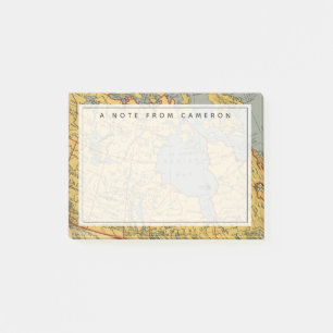 Antik karta av Kanada Post-it Block